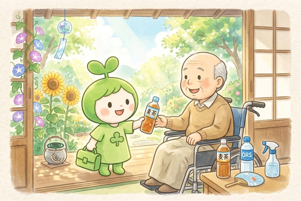 在宅高齢者の脱水・熱中症対応|往診のタイミングを解説